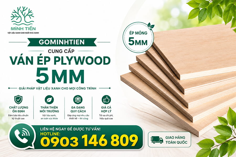 Ván ép mỏng plywood 5mm