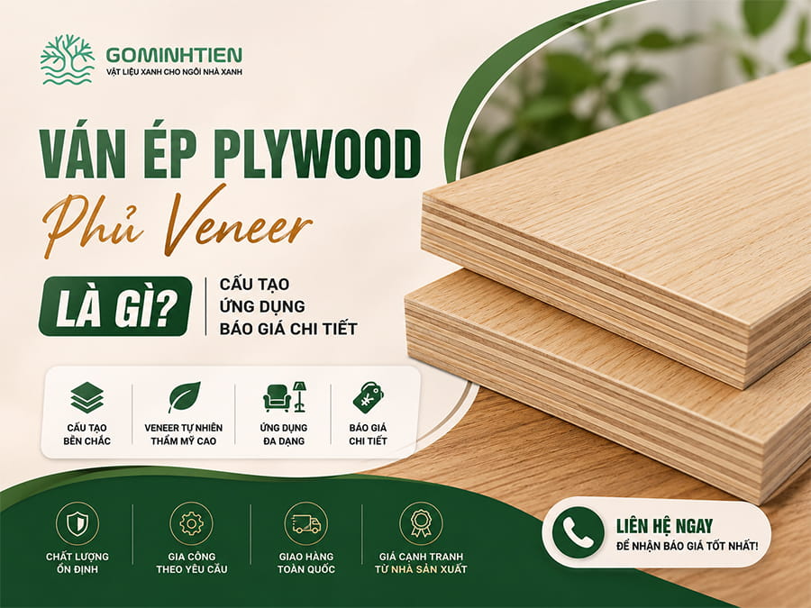 Ván ép Plywood phủ Veneer