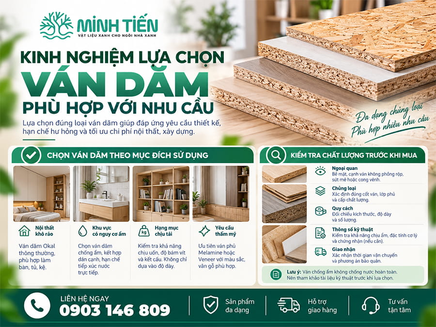 Kinh nghiệm lựa chọn ván dăm