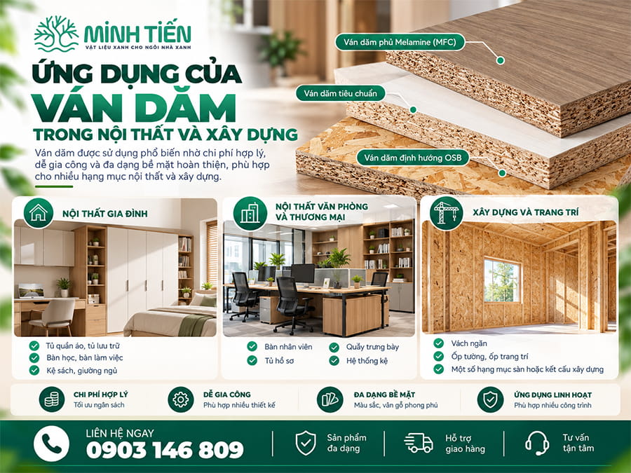 Ứng dụng của ván dăm định hướng